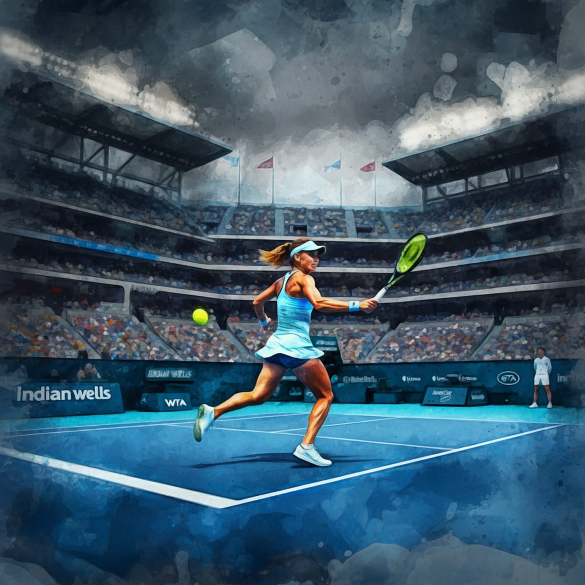 Raducanu Crumbles: Anisimova Dominates Indian Wells Clash