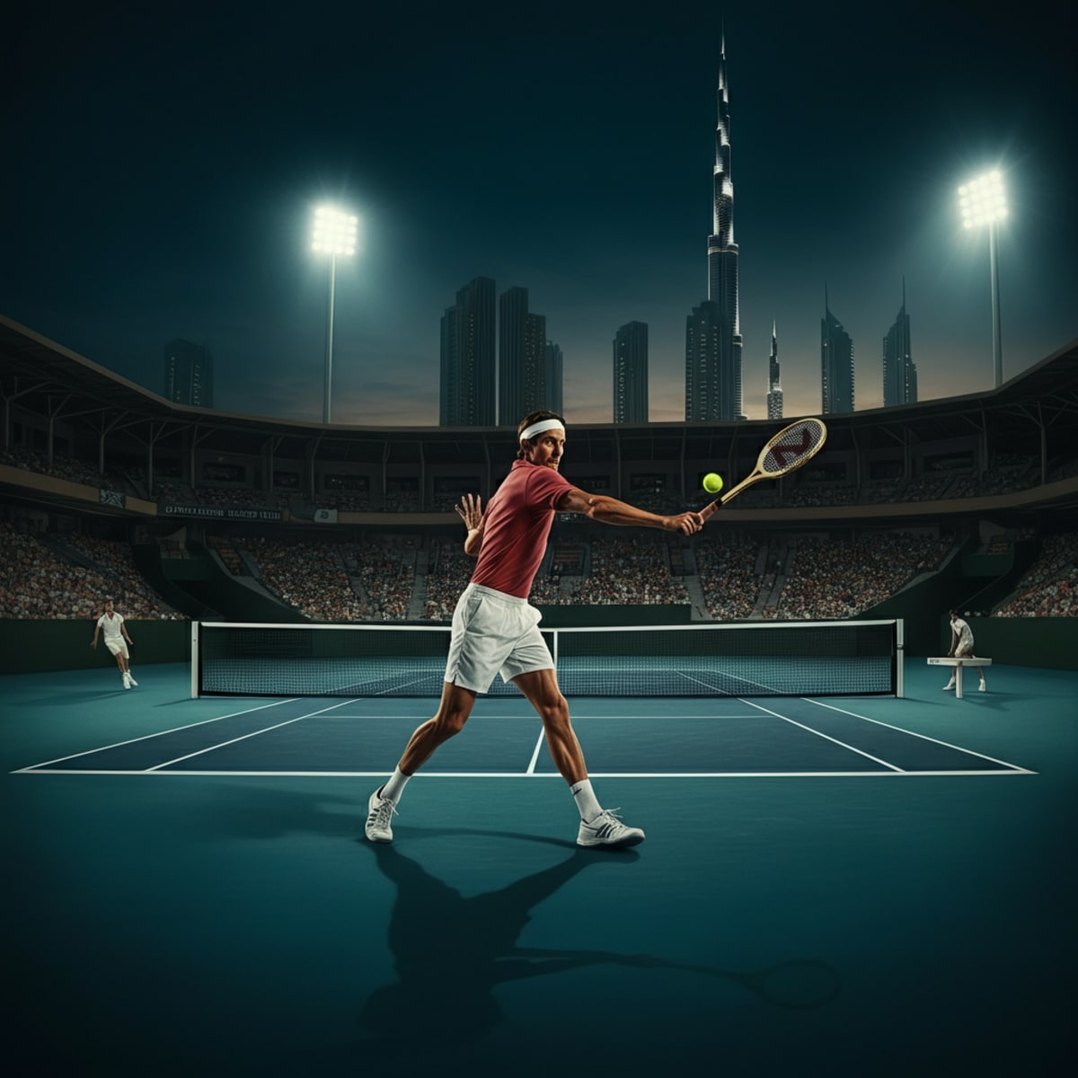 Tsitsipas Tumbles! Humbert Stuns in Dubai 6-4, 7-5