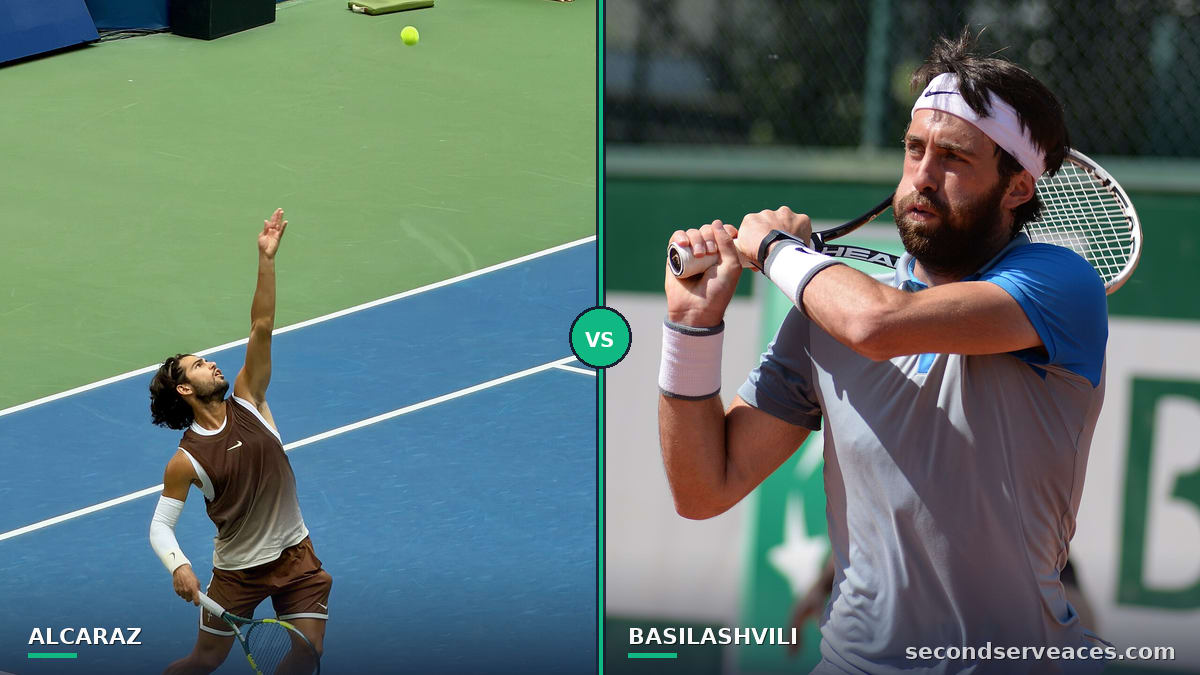 Alcaraz Holds Off Basilashvili 6-1 7-6 to Reach Quarterfinals