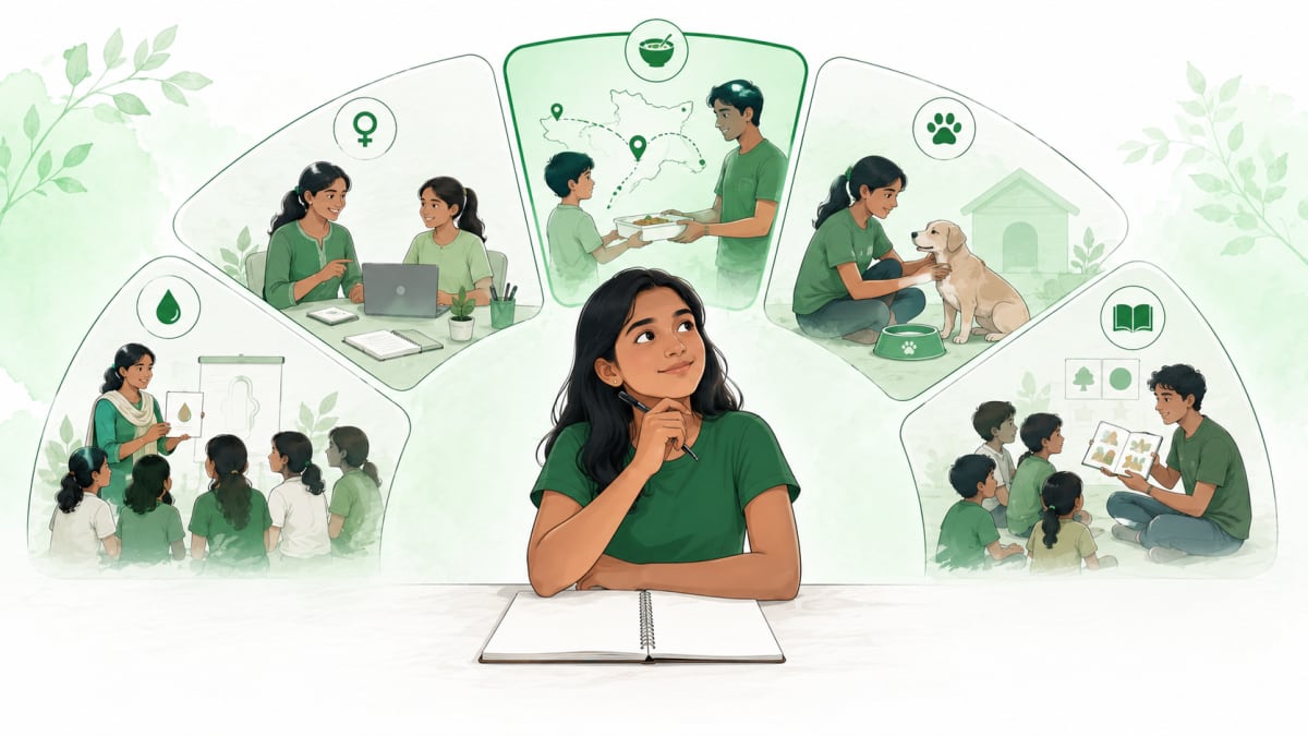 Five volunteer project ideas for Indian students across education, hunger, and animal welfare
