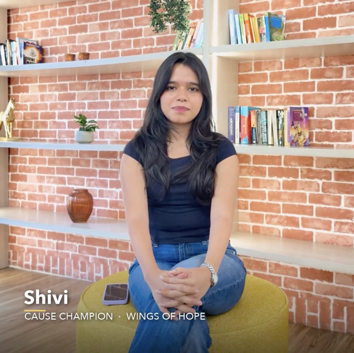 Shivi, Cause Champion for Wings of Hope