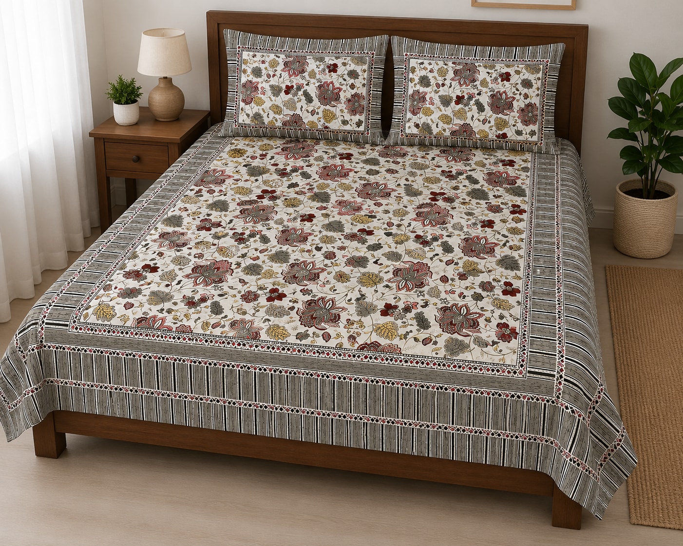 Floral Breeze Single Bedsheet