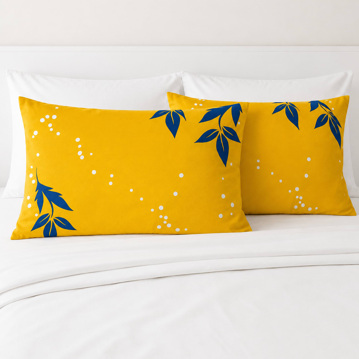 Mustard Bloom Pillow Cover