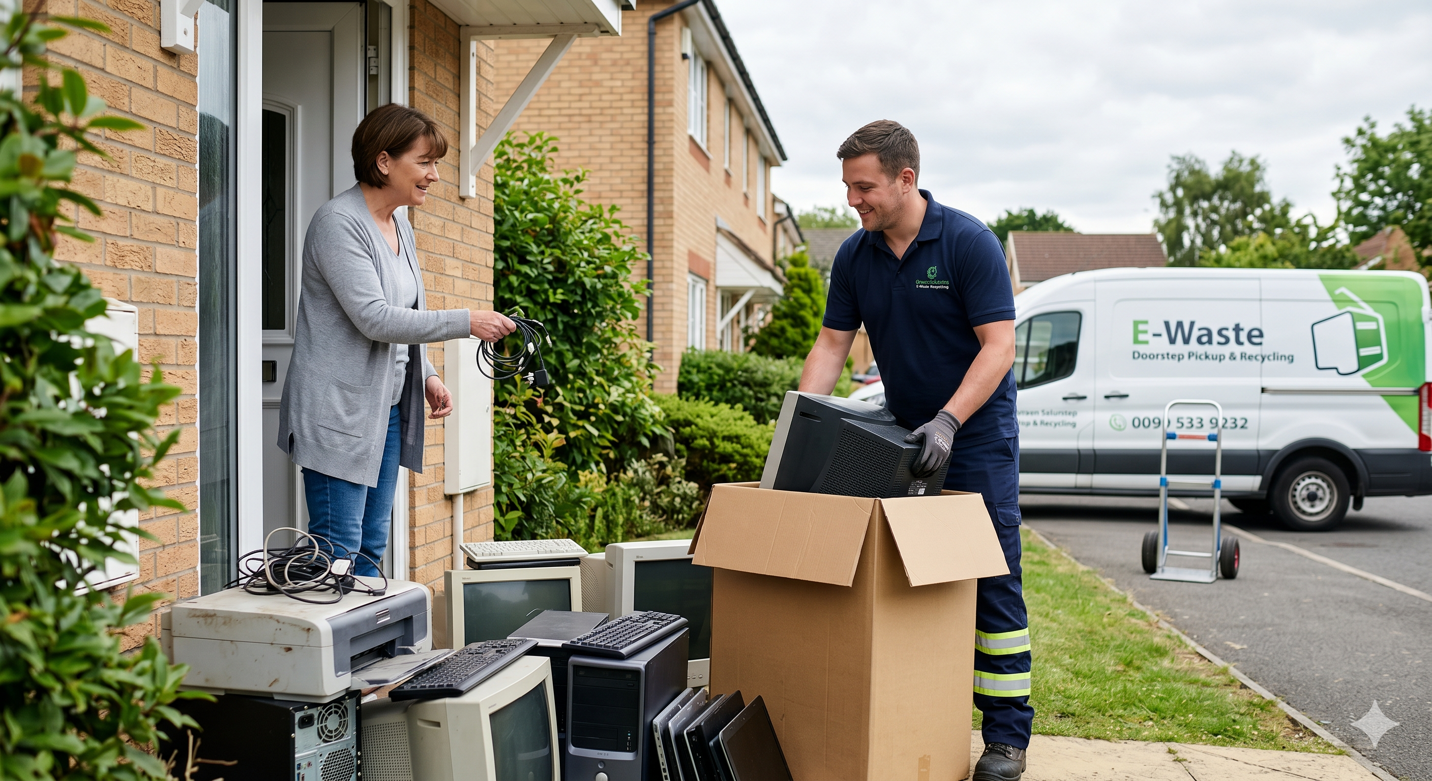 E-waste pickup logistics