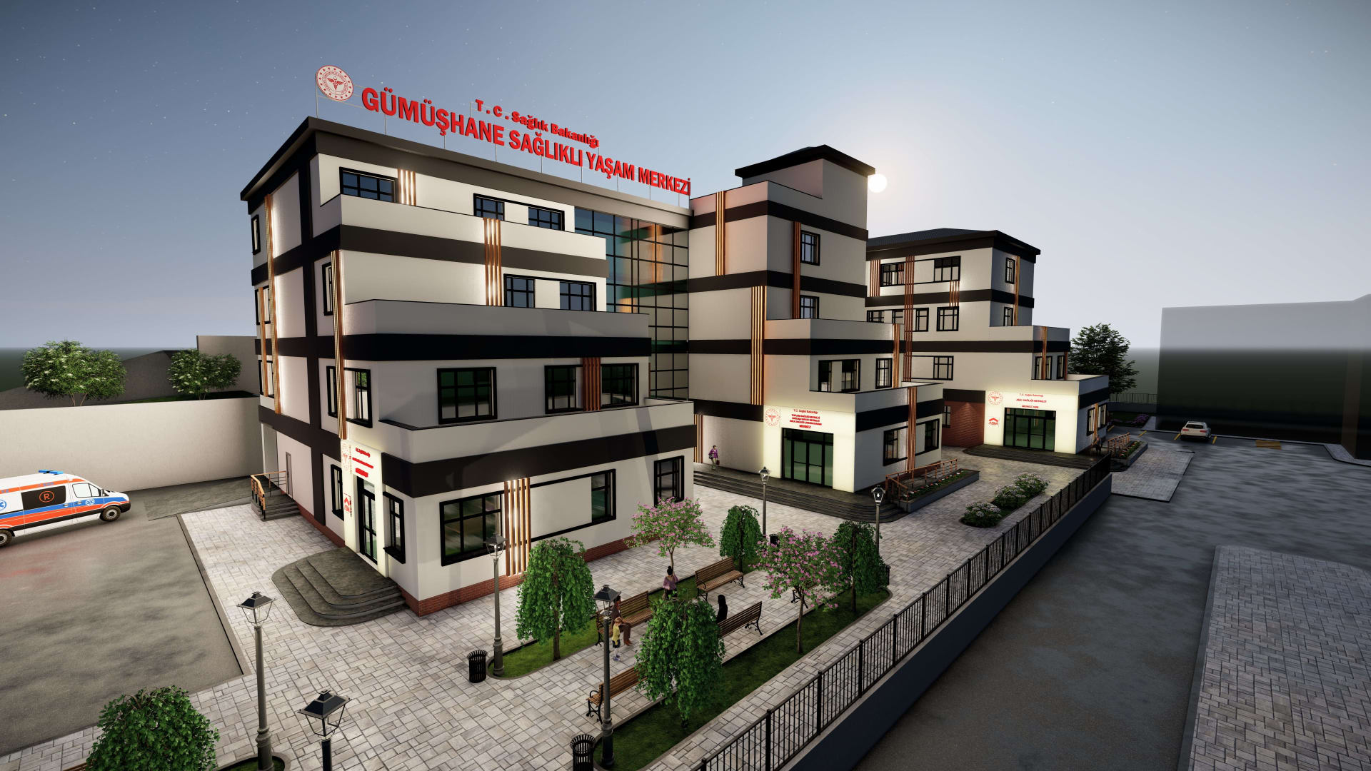 Gümüşhane Merkez Toplum Sağlığı Merkezi (T9)+Merkez Sağlıklı Yaşam Merkezi+Halk Sağlığı Laboratuvarı (L2)+ 7 Nolu Aile Sağlığı Merkezi (6 AHB)+112 Acil Sağlık Hizmetleri İstasyonu Binası