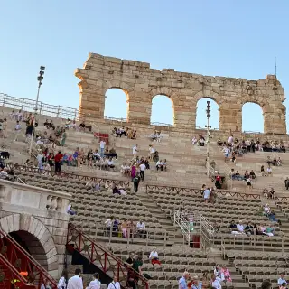View inde fra arenaen i Verona