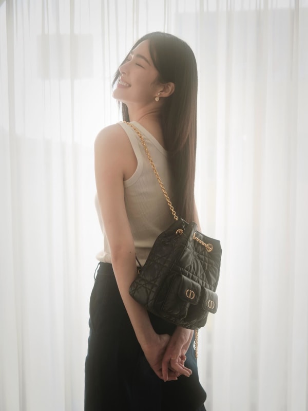 Dior - Small Dior Caro Multicarry Backpack with Chain