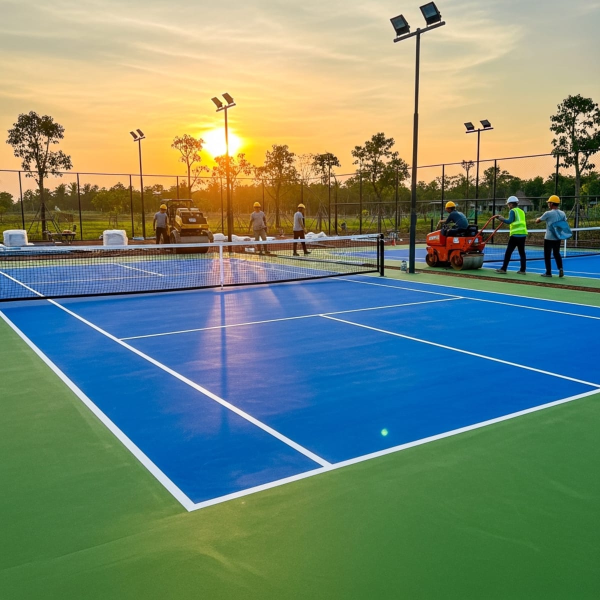 Thi công sân Pickleball Daklak