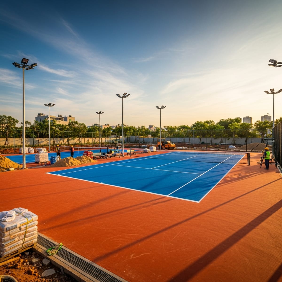 Xây sân Tennis Thủ Đức