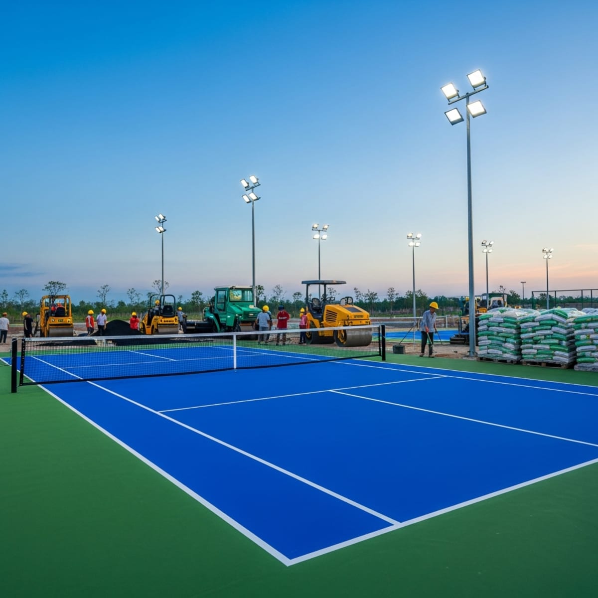 Thi công sân Pickleball Tuy Hoà