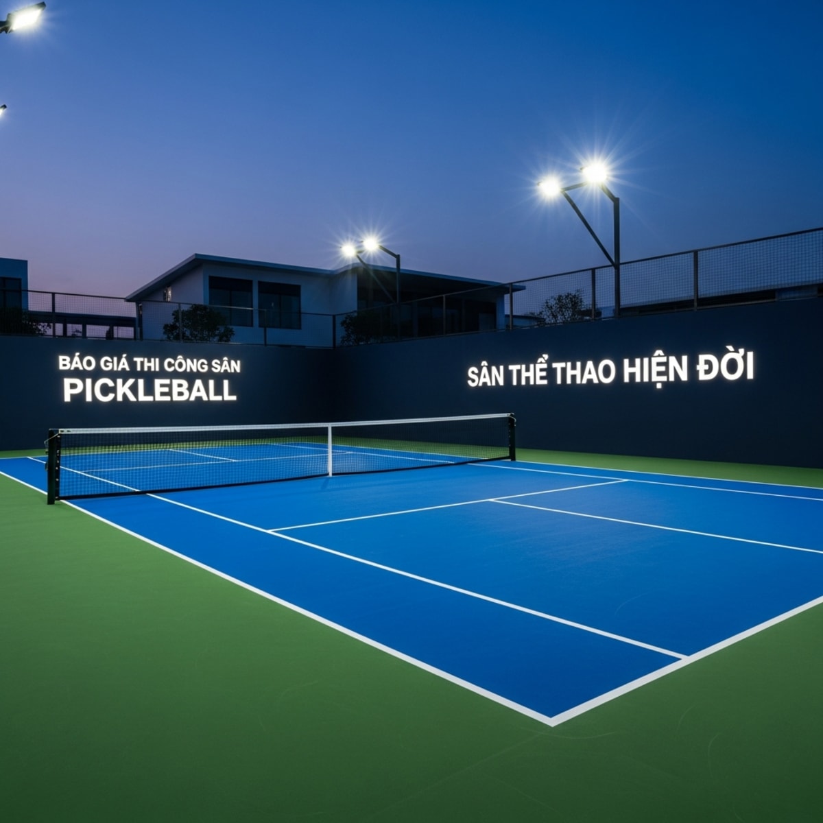 Báo giá thi công sân Pickleball