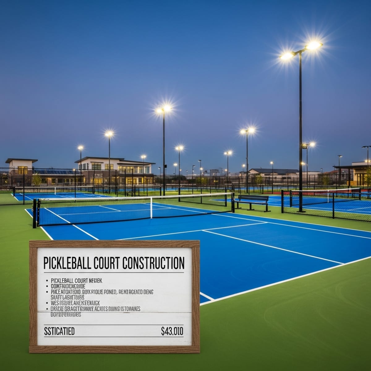 Báo giá thi công sân Pickleball