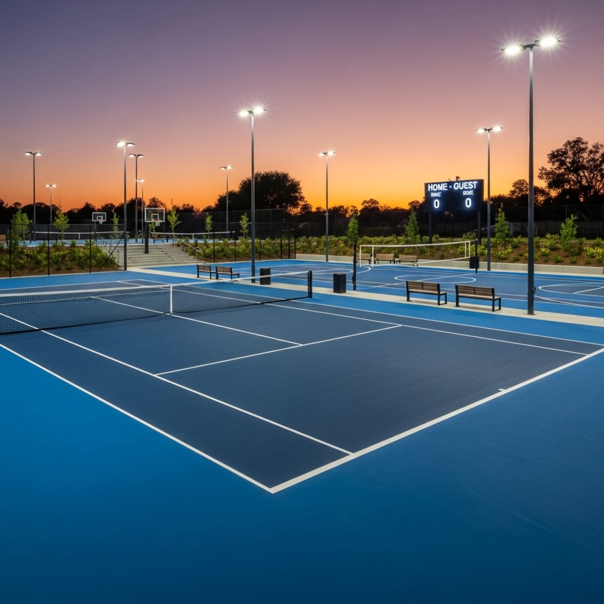 Giá thi công sân Tennis