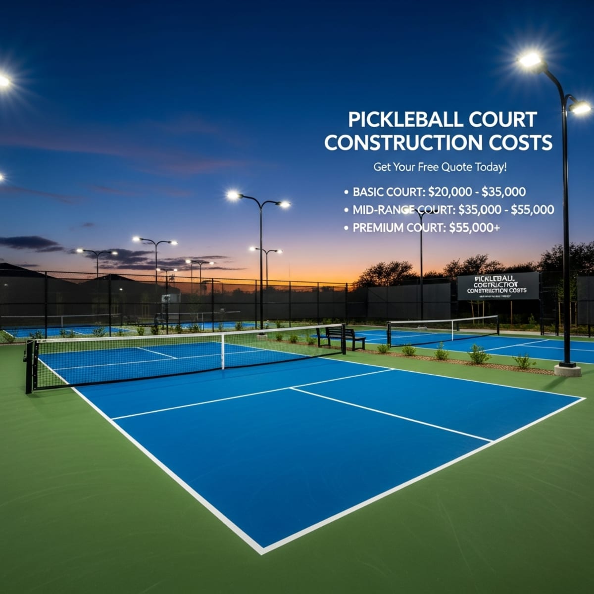 Giá xây sân Pickleball