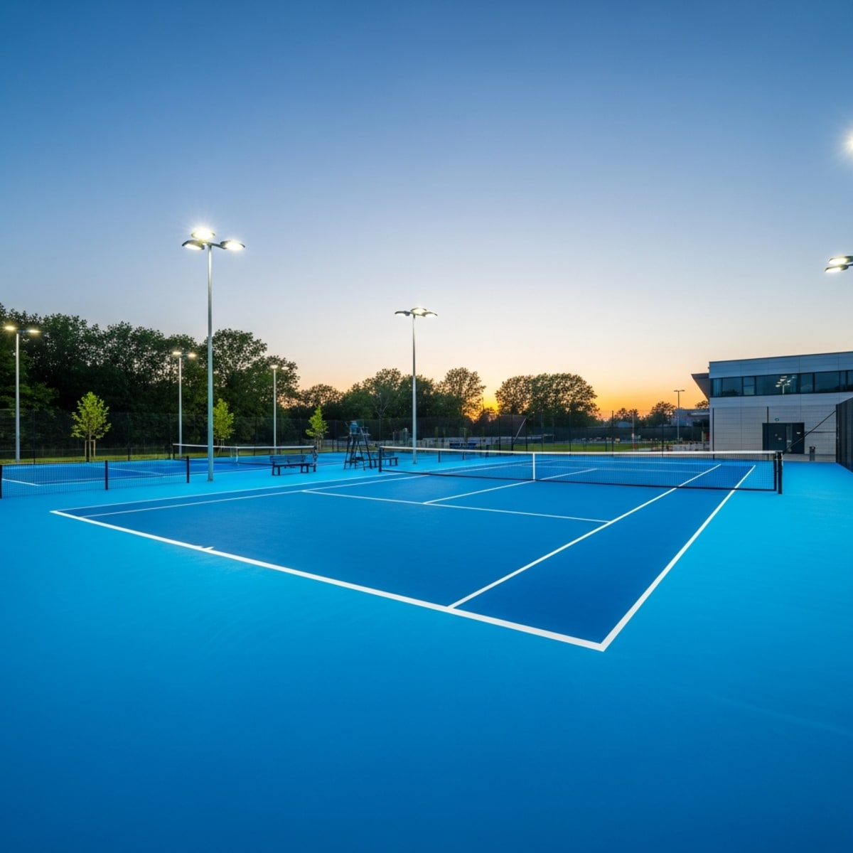 Sơn Silicon PU sân Tennis