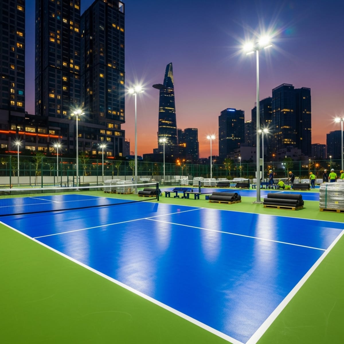 Thi công sân Pickleball TPHCM