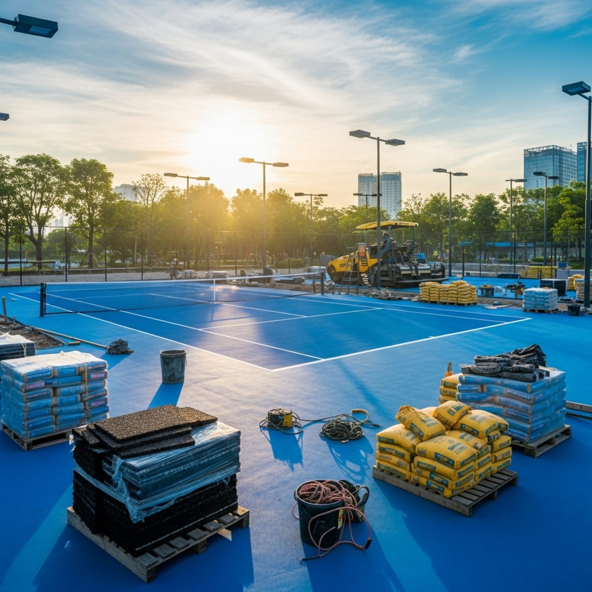 Xây sân Tennis Thủ Đức