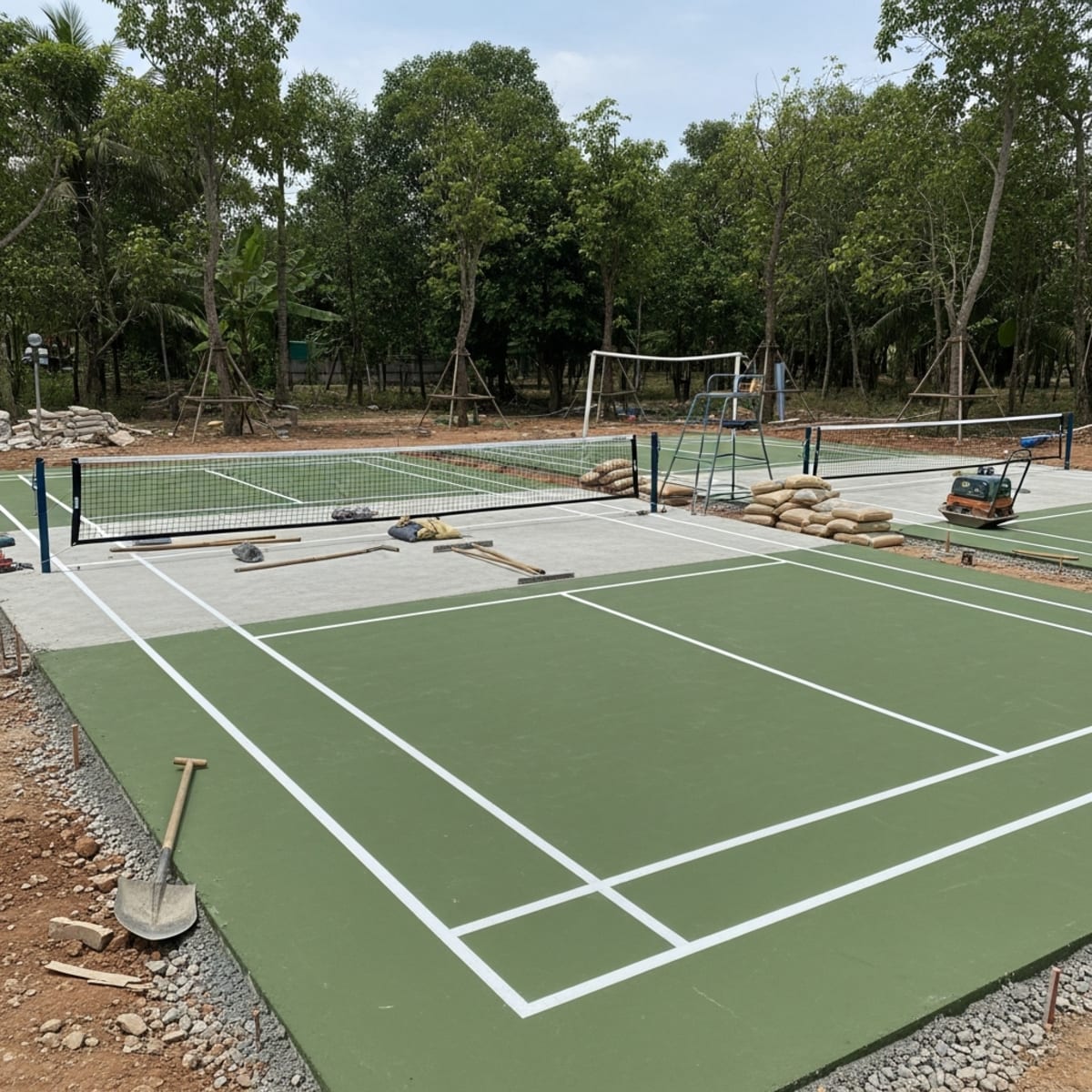 Diện tích tối thiểu làm sân pickleball