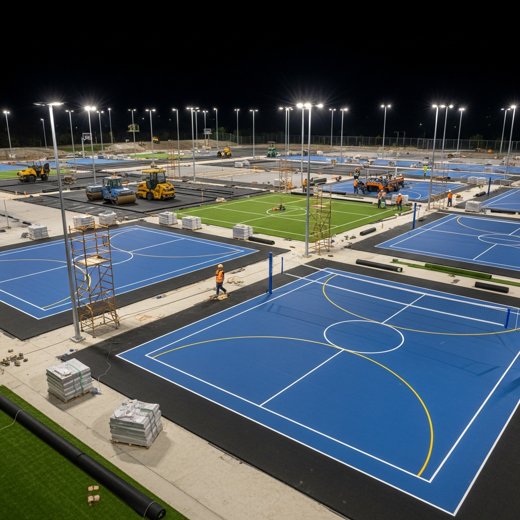 Báo giá thi công sân đa năng trọn gói 2026
