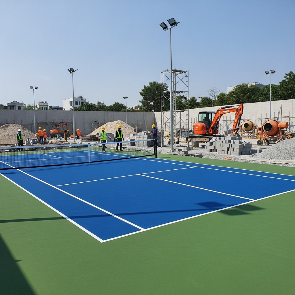 Thi công sân Pickleball TPHCM
