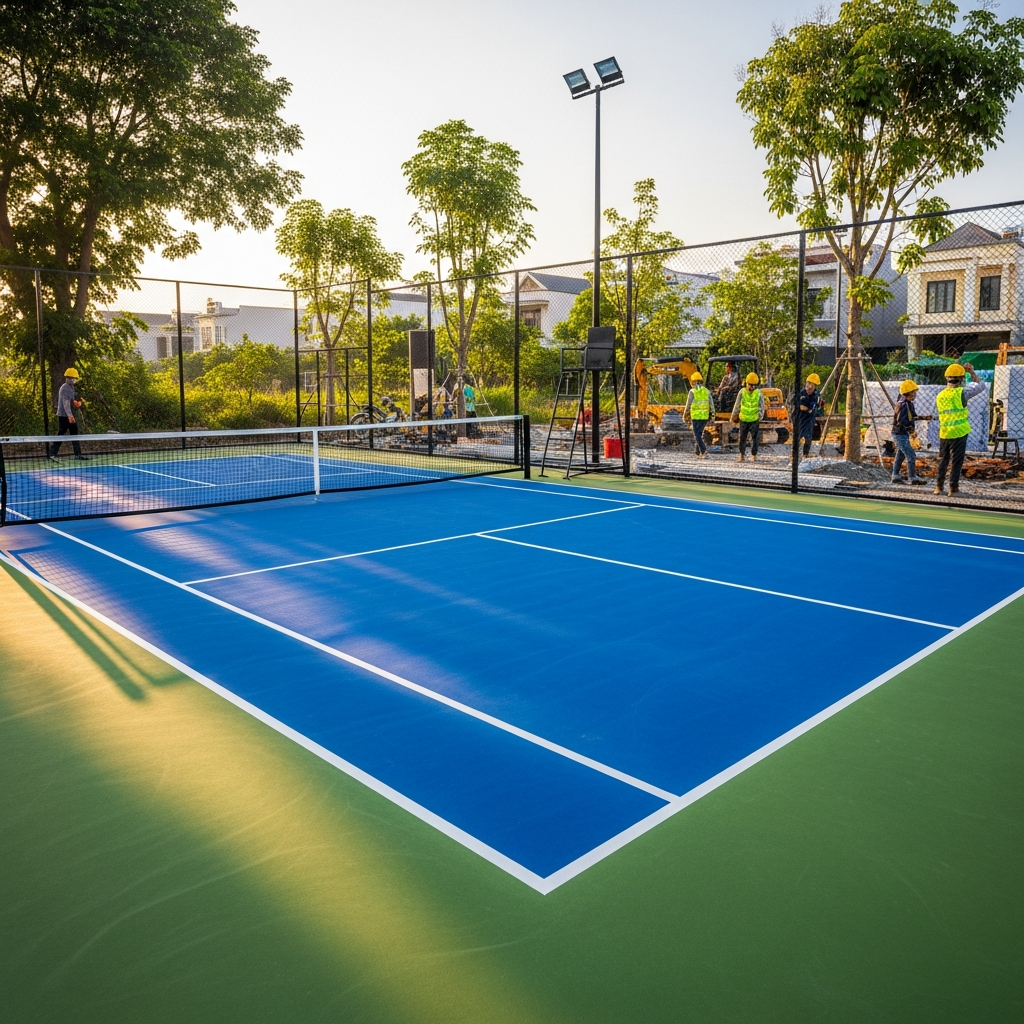 Thi công sân Pickleball Tuy Hoà