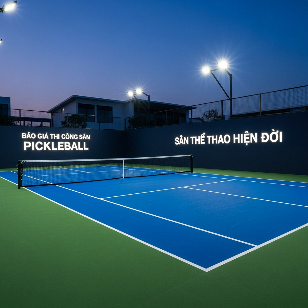 Báo giá thi công sân Pickleball