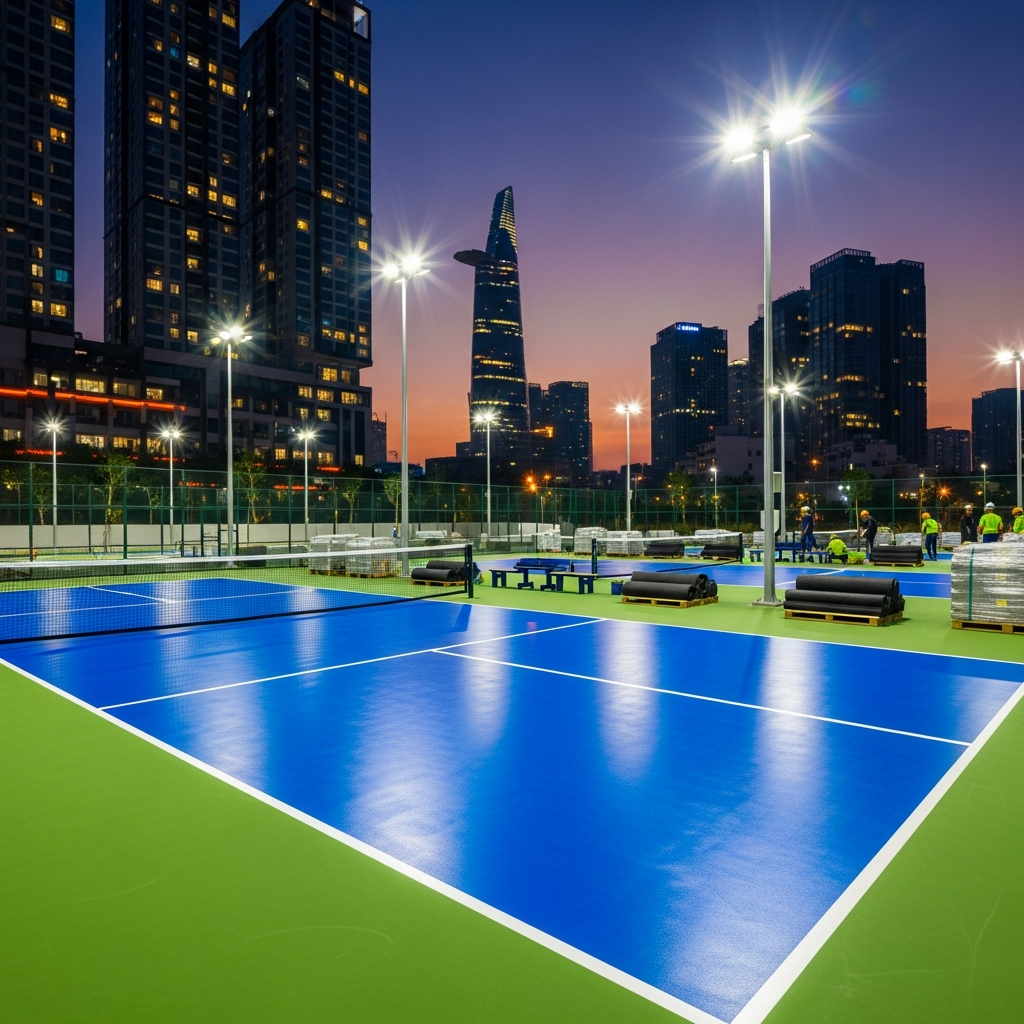 Thi công sân Pickleball TPHCM