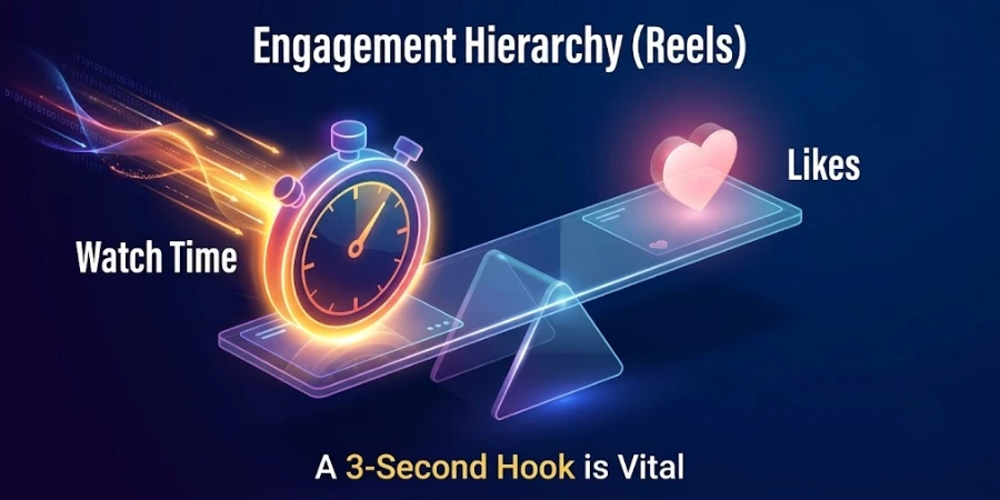 Watch Time Matters More Than Likes for Instagram ranking factors