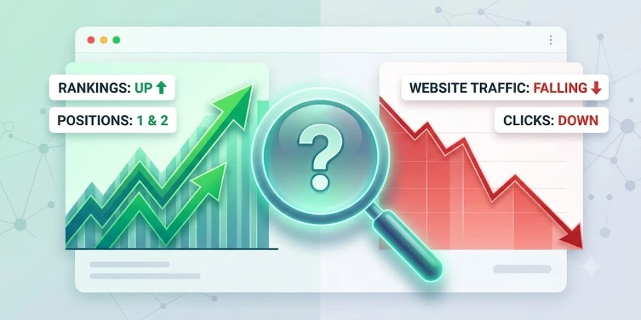 Why Your SEO Rankings Are Up, but Website Traffic Is Down in 2026 