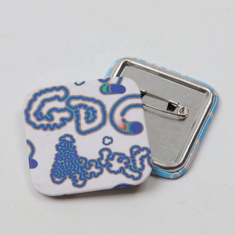 Button Badges Square shape NZ | Bulk Orders Available
