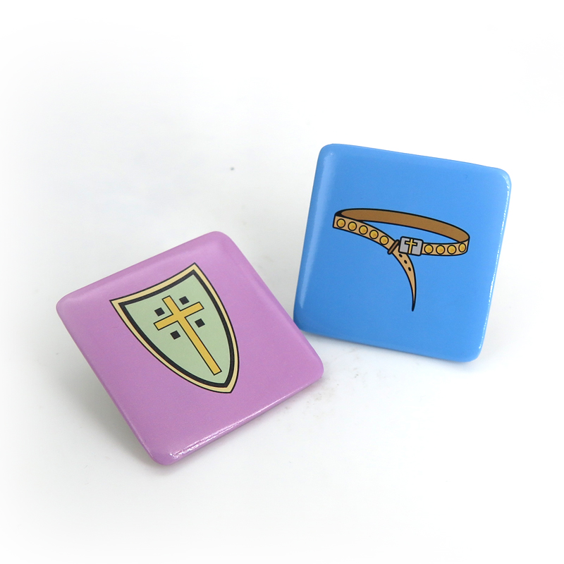 Button Badges Square shape NZ | Bulk Orders Available