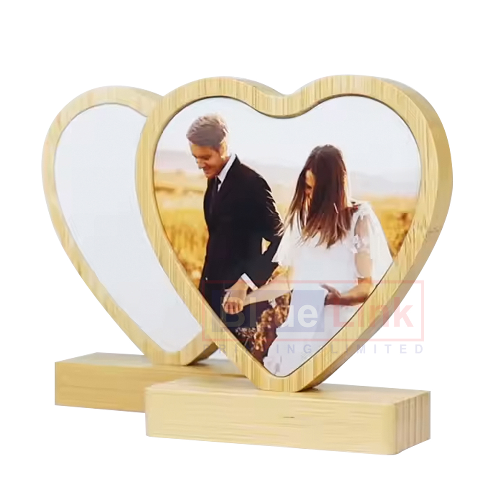 Bamboo Heart Photo Frame NZ | Sublimation Print