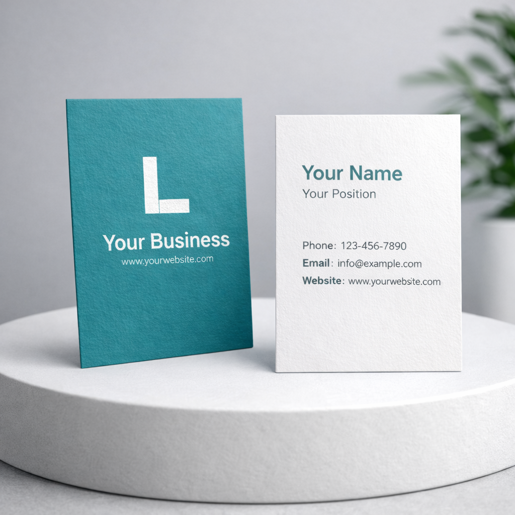 Vertical Business Cards NZ | Premium 300-350gsm