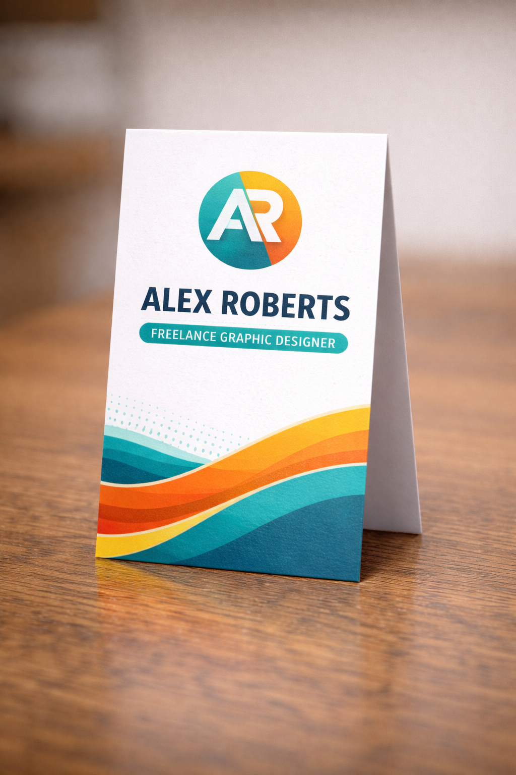 Vertical Folded Business Cards NZ | Premium 350gsm