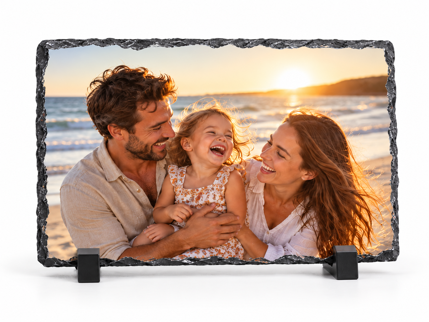 Personalised Rectangular Stone Photo Frame