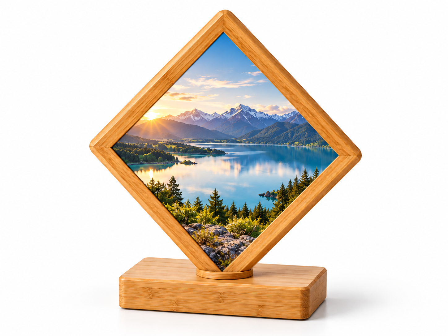 Personalised Heart-Shaped Stone Photo Frame