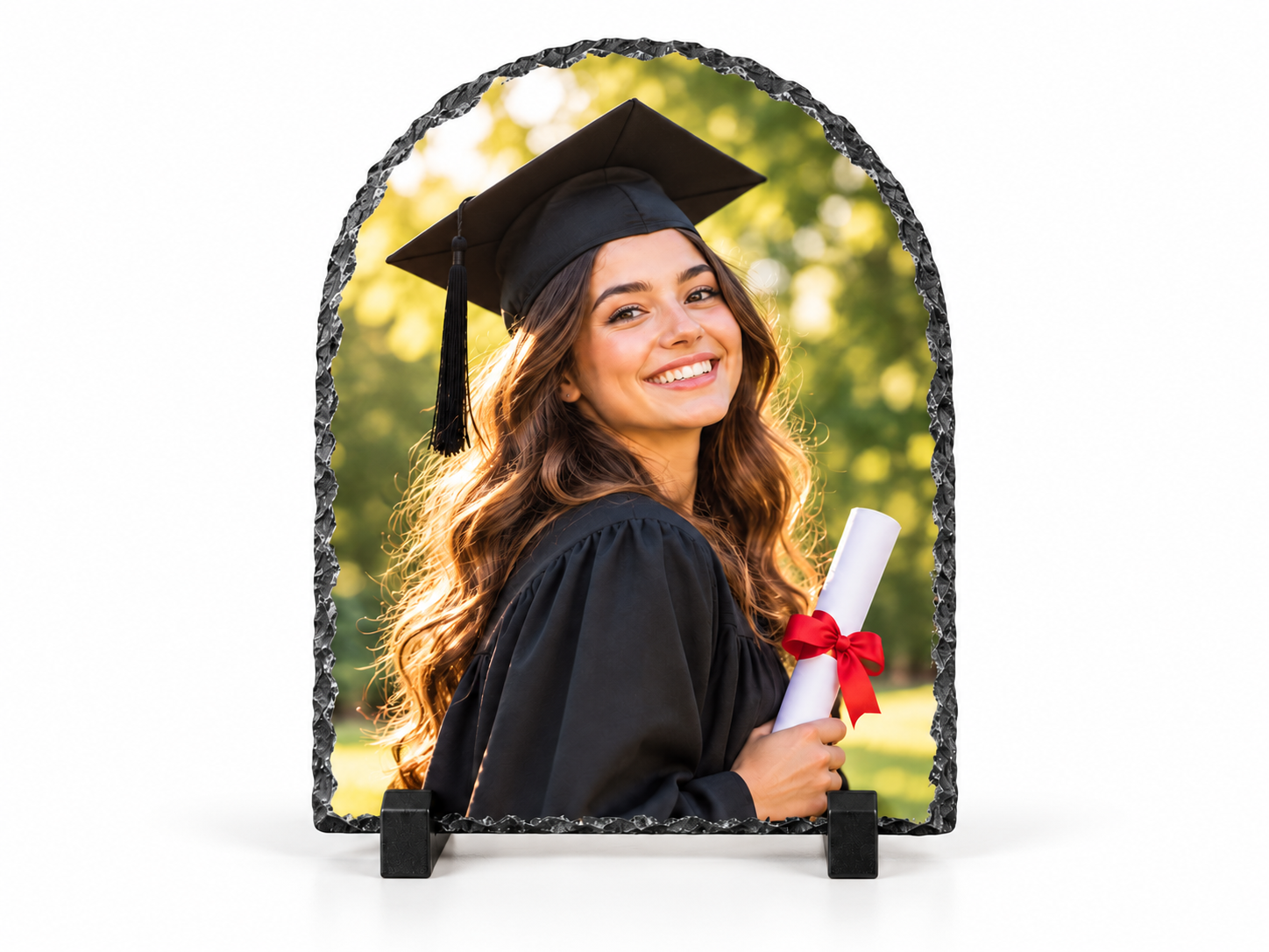 Personalised Heart-Shaped Stone Photo Frame