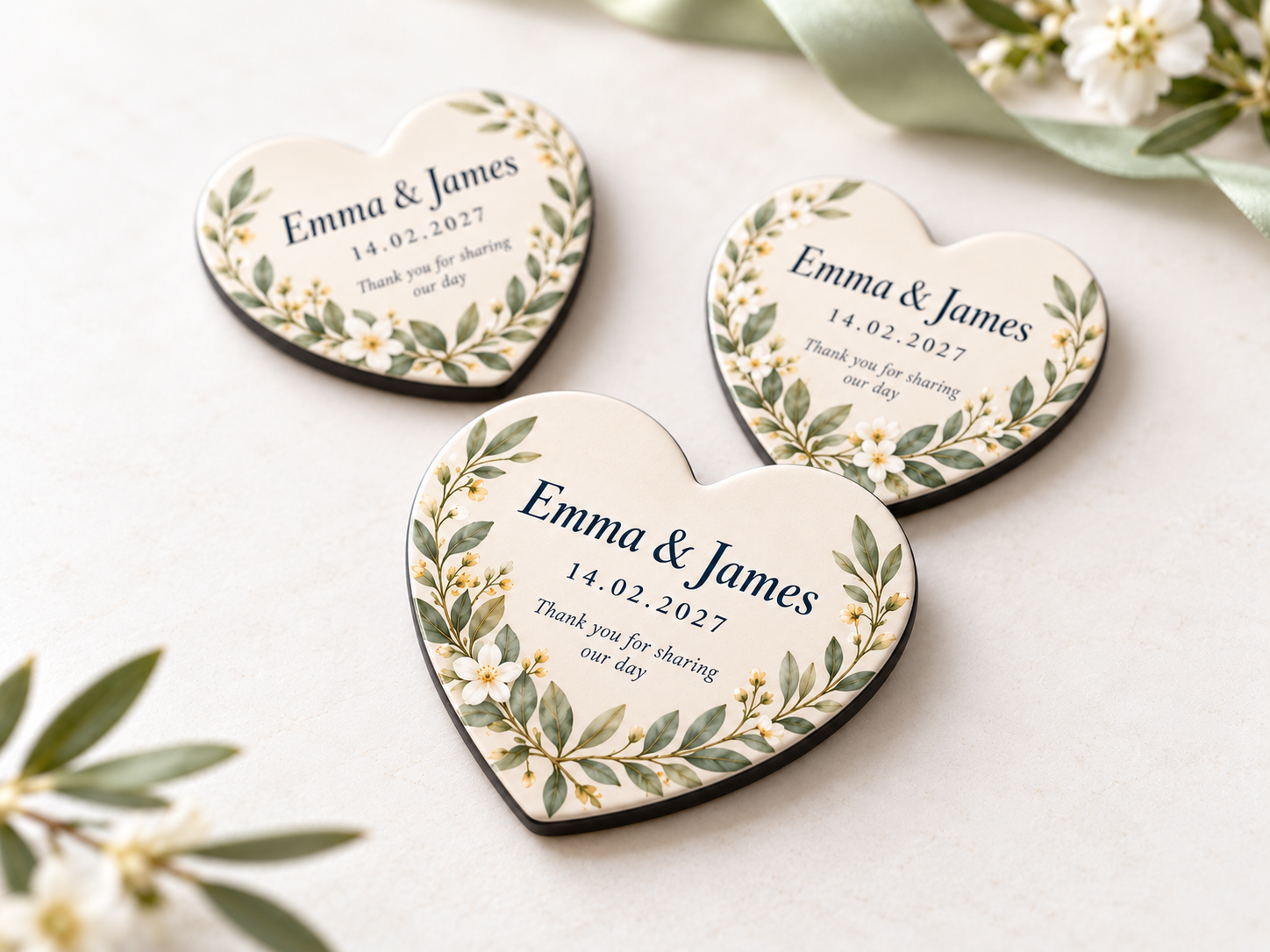 Personalised Heart Fridge Magnets