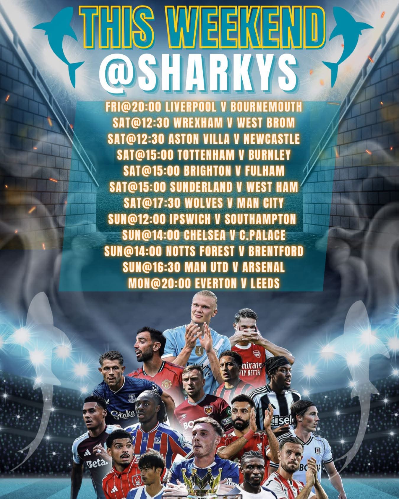 This Sunday at Sharky's Bar - Monaco F1 Grand Prix and Premier League matches