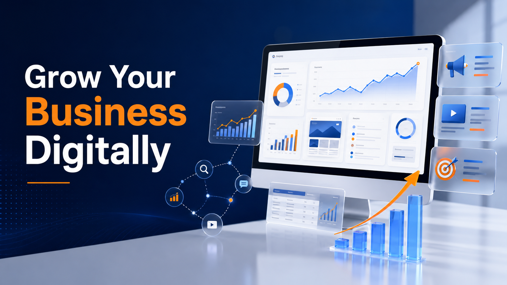 Digital marketing dashboard representing the best digital markenting agency in ranchi