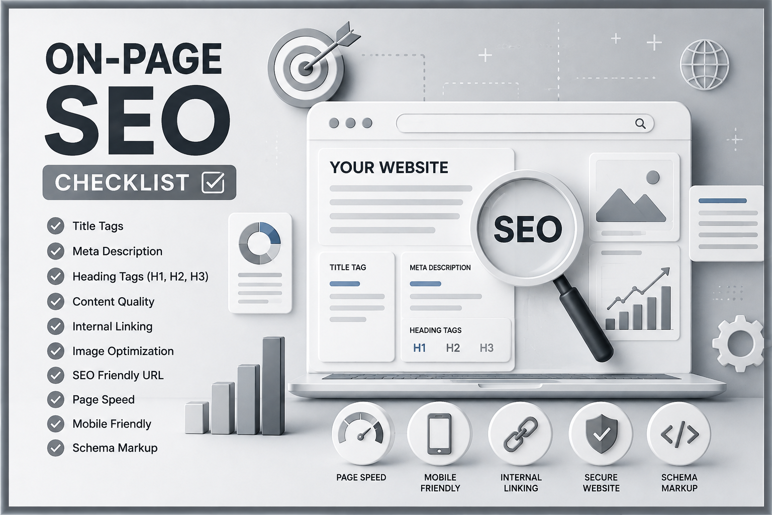 On-page SEO checklist for improving website visibility and Google rankings in 2026