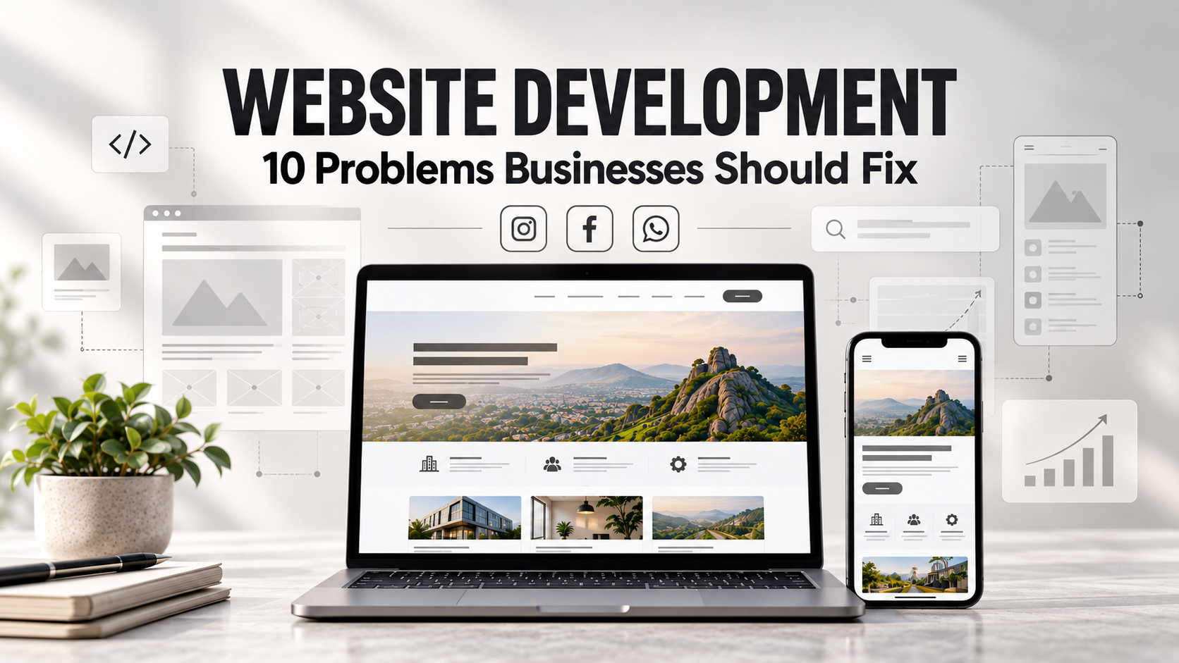 Business owner reviewing mobile website speed, navigation and enquiry issues in Ranchi