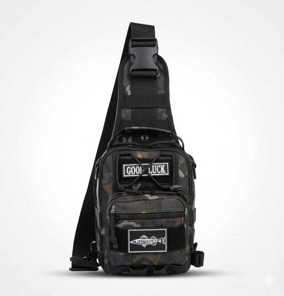 Sling Fishing Backpack Waterproof Tactical Tackle Bag Outdoor Shoulder Pack