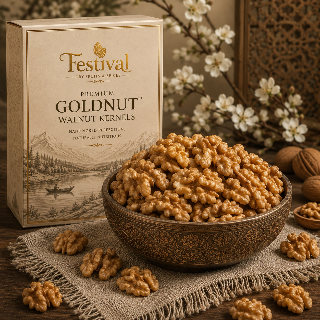 Premium Goldnut Walnut Kernels 2 Piece