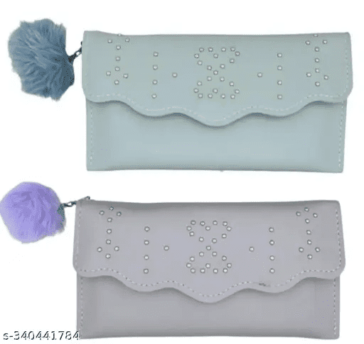 Compact Tri-Fold Leather Purse