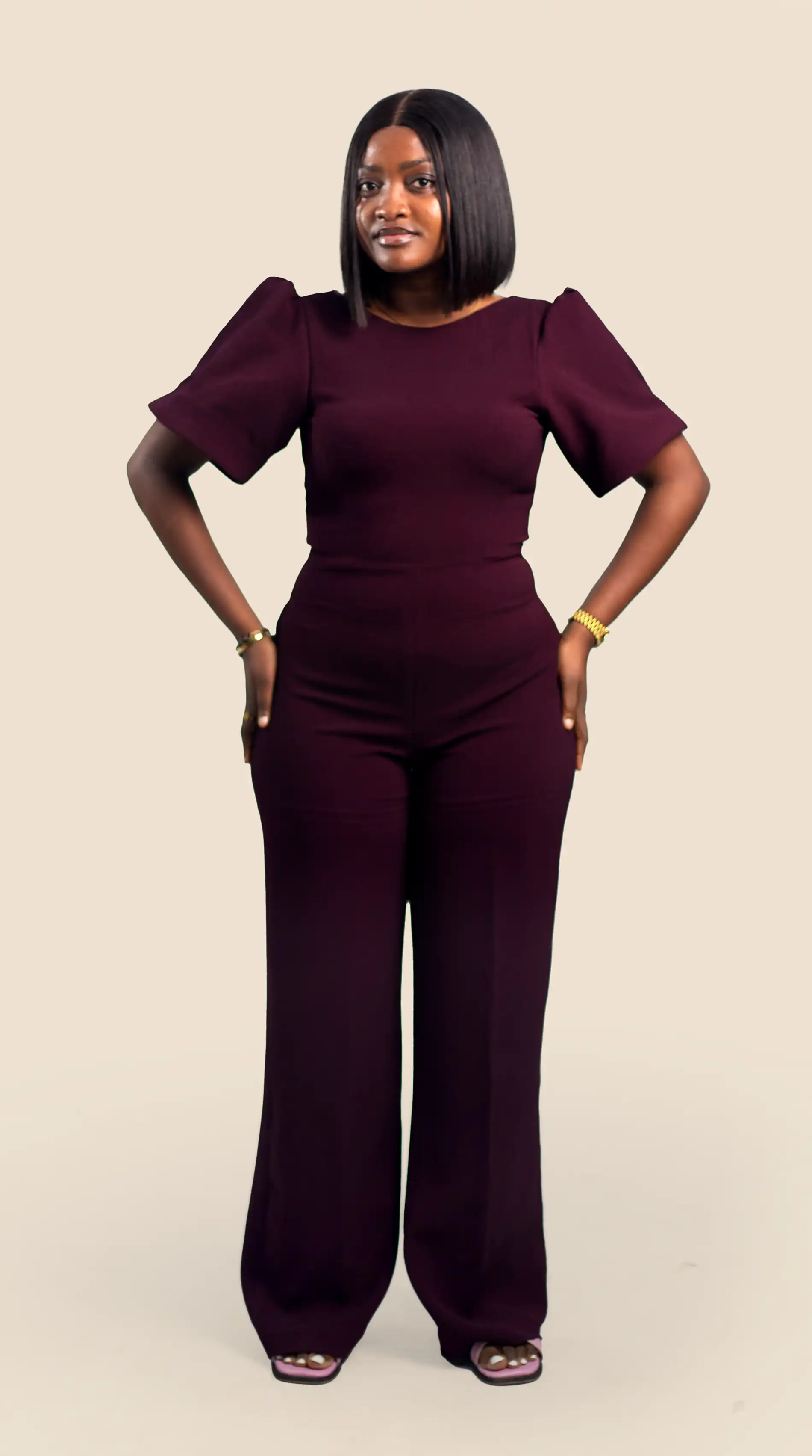 Image of Low-back jumpsuit