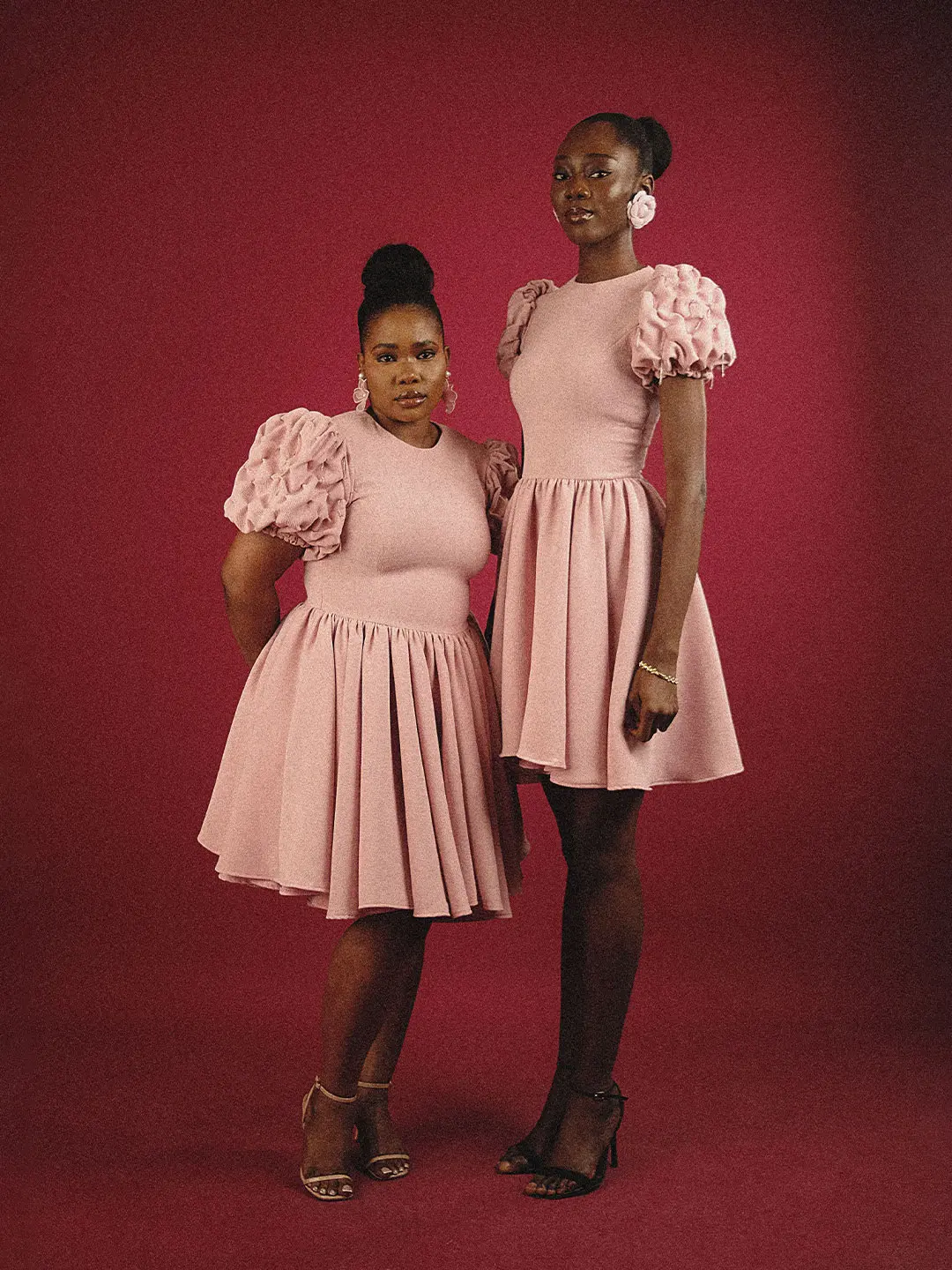 Puffed sleeve flare dress - Image 17