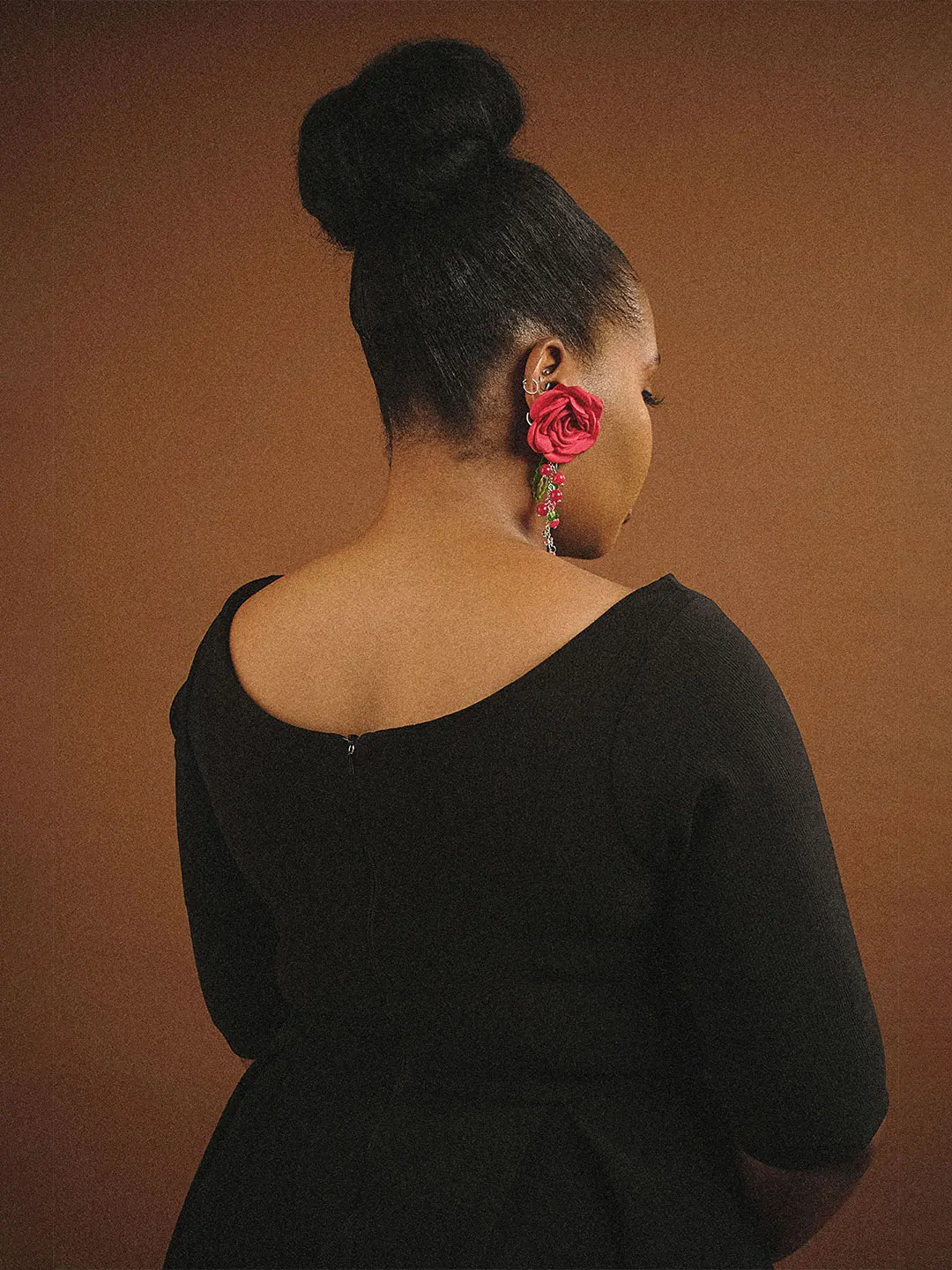 Boat neck flare dress - Image 2