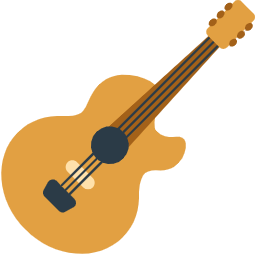 Playing the guitar
