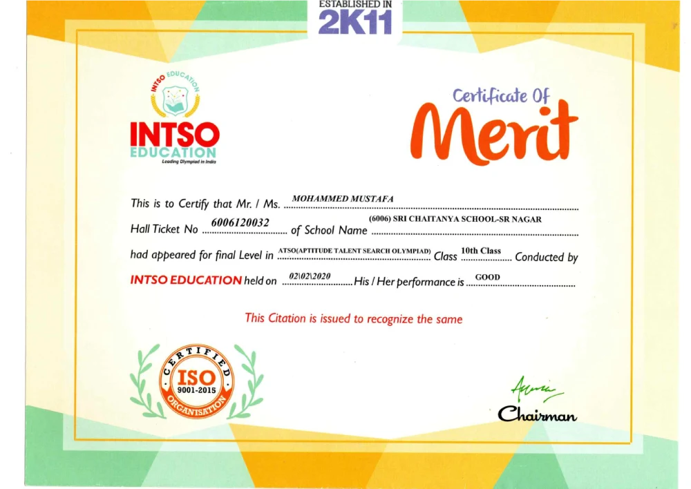 Gold Medal - INTSO